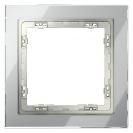 Рамка 1-м S70 стеклян. сталь Voltum VLS110105