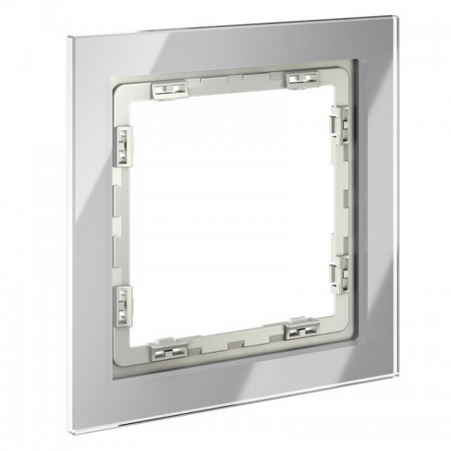 Рамка 1-м S70 стеклян. сталь Voltum VLS110105