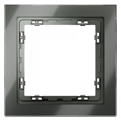 Рамка 1-м. S70 стеклян. титан Voltum VLS110106