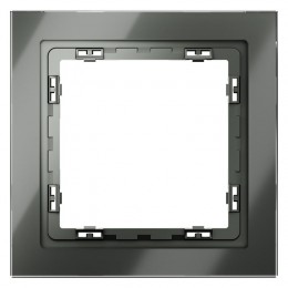 Рамка 1-м. S70 стеклян. титан Voltum VLS110106