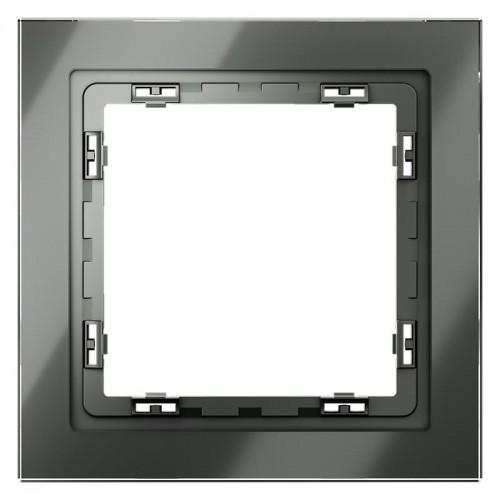 Рамка 1-м. S70 стеклян. титан Voltum VLS110106