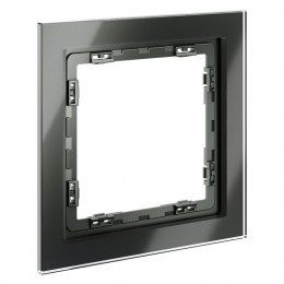 Рамка 1-м. S70 стеклян. титан Voltum VLS110106