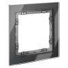 Рамка 1-м S70 стеклян. графит Voltum VLS110107