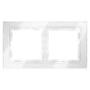 Рамка 2-м S70 стеклян. бел. Voltum VLS110201