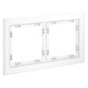 Рамка 2-м S70 стеклян. бел. матов. Voltum VLS110202