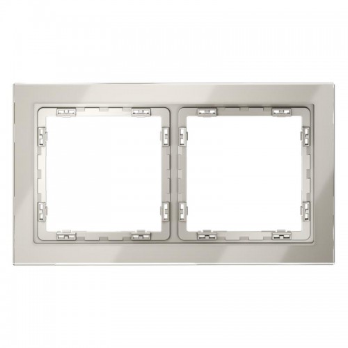 Рамка 2-м S70 стеклян. кашемир Voltum VLS110203