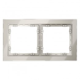 Рамка 2-м S70 стеклян. кашемир Voltum VLS110203