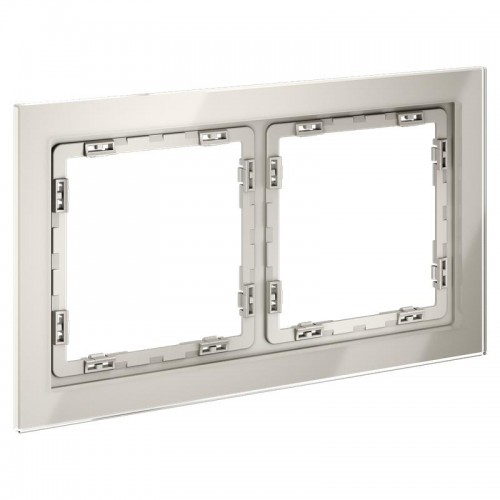 Рамка 2-м S70 стеклян. кашемир Voltum VLS110203