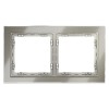 Рамка 2-м S70 стеклян. шелк Voltum VLS110204
