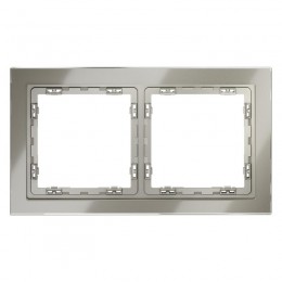 Рамка 2-м S70 стеклян. шелк Voltum VLS110204