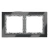 Рамка 2-м S70 стеклян. графит Voltum VLS110207