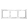 Рамка 3-м S70 стеклян. бел. Voltum VLS110301