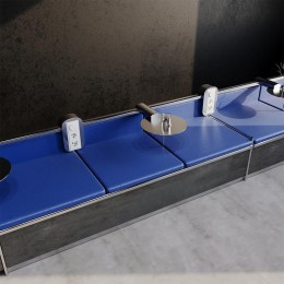 Рамка 3-м S70 стеклян. бел. Voltum VLS110301