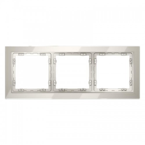 Рамка 3-м S70 стеклян. кашемир Voltum VLS110303