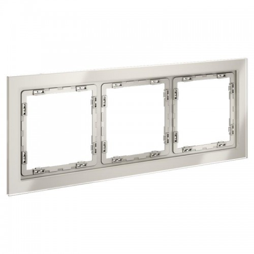 Рамка 3-м S70 стеклян. кашемир Voltum VLS110303