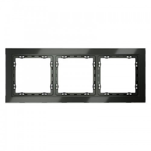 Рамка 3-м S70 стеклян. титан Voltum VLS110306