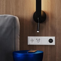 Рамка 4-м S70 стеклян. бел. матов. Voltum VLS110402