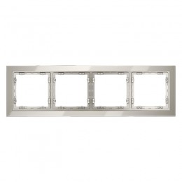 Рамка 4-м S70 стеклян. кашемир Voltum VLS110403