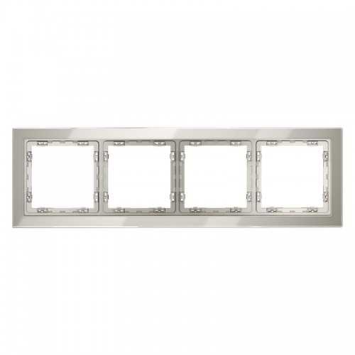 Рамка 4-м S70 стеклян. кашемир Voltum VLS110403