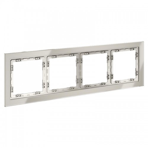 Рамка 4-м S70 стеклян. кашемир Voltum VLS110403