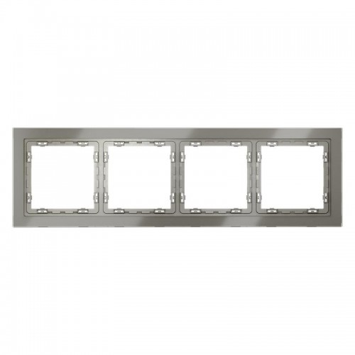 Рамка 4-м S70 стеклян. шелк Voltum VLS110404