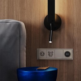 Рамка 4-м S70 стеклян. шелк Voltum VLS110404