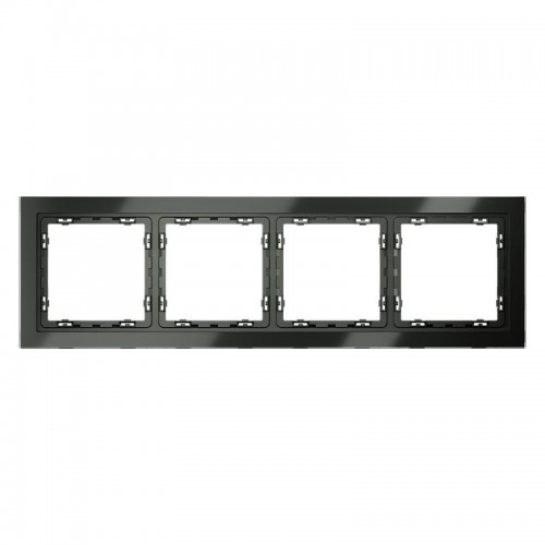 Рамка 4-м S70 стеклян. титан Voltum VLS110406