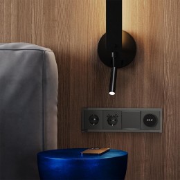 Рамка 4-м S70 стеклян. титан Voltum VLS110406