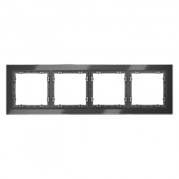 Рамка 4-м S70 стеклян. графит Voltum VLS110407