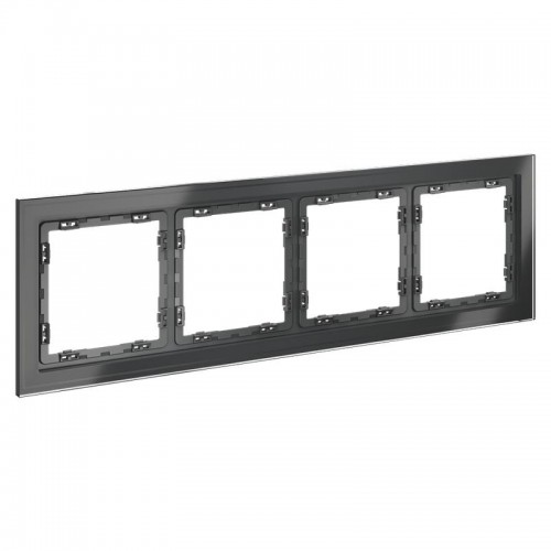Рамка 4-м S70 стеклян. графит Voltum VLS110407