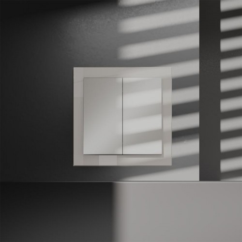 Переключатель перекрестный 2-кл. СП S70 10А механизм кашемир Voltum VLS020503