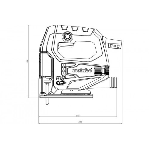 Лобзик STEB 65 Quick 450Вт 600-3100/м мтн коробка Metabo 601030000