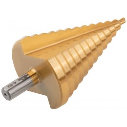 Сверло ступенчатое HSS по металлу 13 ступеней 4-8-12-16-20-24-28-32-36-40-44-48-52мм MOS 36387М