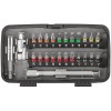 Мини-набор инструмента (биты; головки; вороток; удлинитель) 38шт пластиковый кейс MOS 65000М