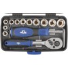 Мини-набор инструмента (биты; головки; вороток; удлинитель) 38шт пластиковый кейс MOS 65000М