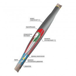 Муфта кабельная соединительная 1кВ 1ПСТ(б)-(тк)-4х(150-240) с болтовыми соединителями Нева-Транс Комплект 22010046
