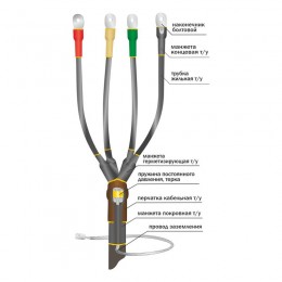 Муфта кабельная концевая универс. 1кВ 1ПКВ(Н)ТпбН-5х(150-240) с болт. наконечн. Нева-Транс Комплект 22020152