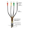 Муфта кабельная концевая внутр. установки 1кВ КВТпН 4х(150-240мм) с болт. наконечн. Нева-Транс Комплект 22020036