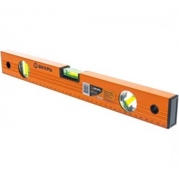 Уровень алюминиевый 400мм фрезерованный 3 глазка Вихрь 73/11/4/1