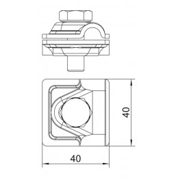 Соединитель для быстр. монтажа d8-10 Vario 249 8-10 ST OBO 5311500