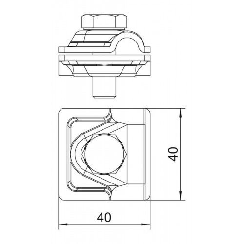 Соединитель для быстр. монтажа d8-10 Vario 249 8-10 ST OBO 5311500