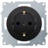 Розетка 1-м СП Florence 16А IP20 с заземл. на винтах механизм черн. (1E10201303) OneKeyElectro 2172811
