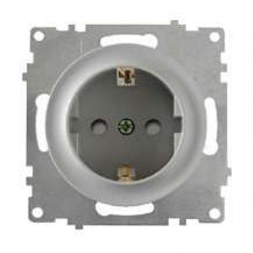 Розетка 1-м СП Florence 16А IP20 с заземл. защ. шторки винтов. контакты механизм сер. (1E10101302) OneKeyElectro 2172833