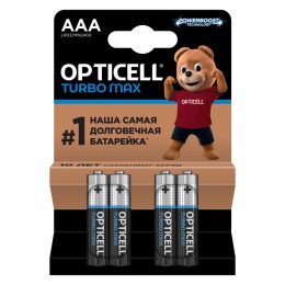 Элемент питания алкалиновый AAA/LR03 (блист. 4шт) Turbo Max Opticell 6053004