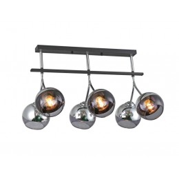 Люстра потолочная AREZZO 560х360х370мм 6хE27 металл черн. хромRitter 52554 7