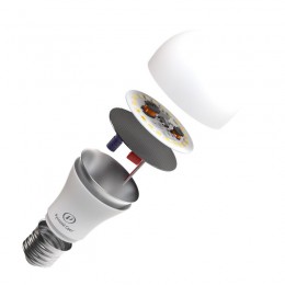 Лампа светодиодная RS A60 E27 12W 220-240V 2700К 12Вт 1200лм Ra 90 грушевидная Русский Свет 15010345040