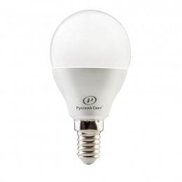 Лампа светодиодная RS G45 E14 8W 220-240V 2700К 8Вт 800лм Ra 90 шар Русский Свет 15010445052