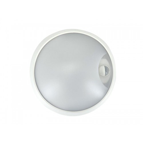 Светильник светодиодный WP 15 C 12W OP 840 D220 WH MDM 220х80мм 12Вт 4000К IP65 ЖКХ круглый пылевлагозащ. с датчиком движения бел. Русский Свет 15071523453