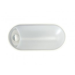 Светильник светодиодный WP 15 C 12W OP 840 W10L22 WH MDM 220х106х60мм 12Вт 4000К IP65 ЖКХ овал. пылевлагозащ. с датчиком движения бел. Русский Свет 15071524500