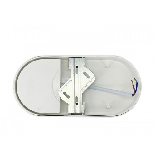 Светильник светодиодный WP 15 C 12W OP 840 W10L22 WH MDM 220х106х60мм 12Вт 4000К IP65 ЖКХ овал. пылевлагозащ. с датчиком движения бел. Русский Свет 15071524500